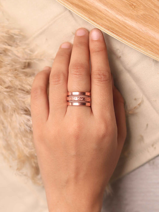Triple Copper Ring